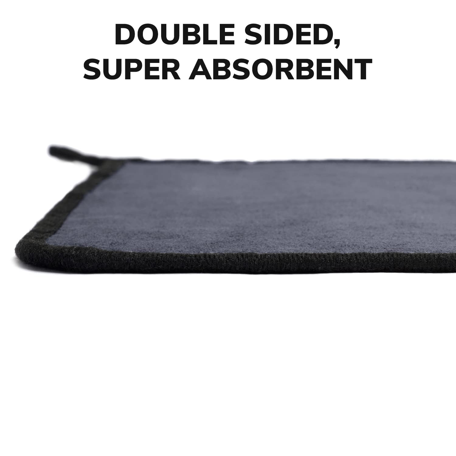 Microfiber Car Cleaning Cloth - OG Soft 500 GSM Extra Large (35x75 CM) Microfiber Cloth for Car and Bike - Suede Edging for Scratchless Drying and Detailing (Pack of 2, Grey)