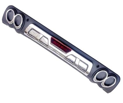 Rear Bumper Lip Diffuser Car Back Bumper Spoiler Lip Splitter Chrome for Alto 800 Set of 1pc