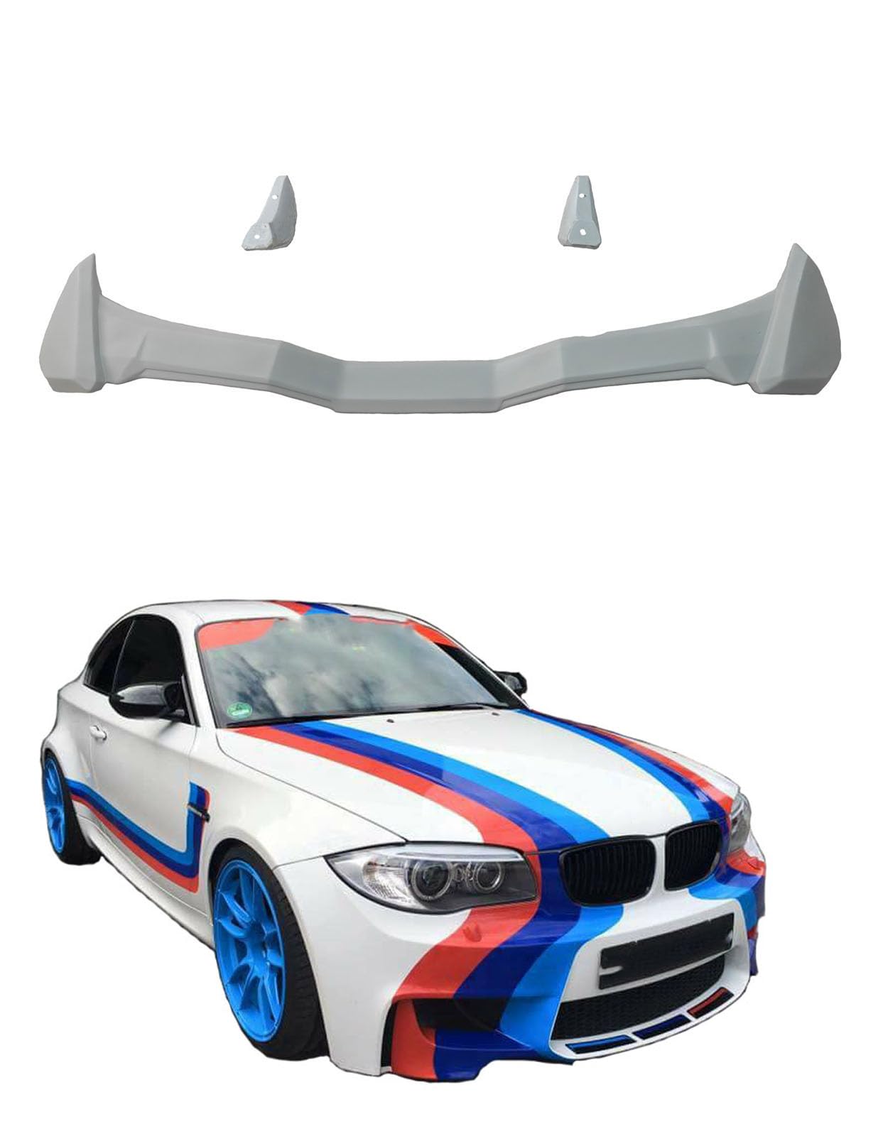 Car Spoiler Compatible for BMW | Zest | Curvv | Fluidic Verna | Tigor | Logon | Verito | Semi-Finished - Unpainted (FRP) Polo car Spoiler