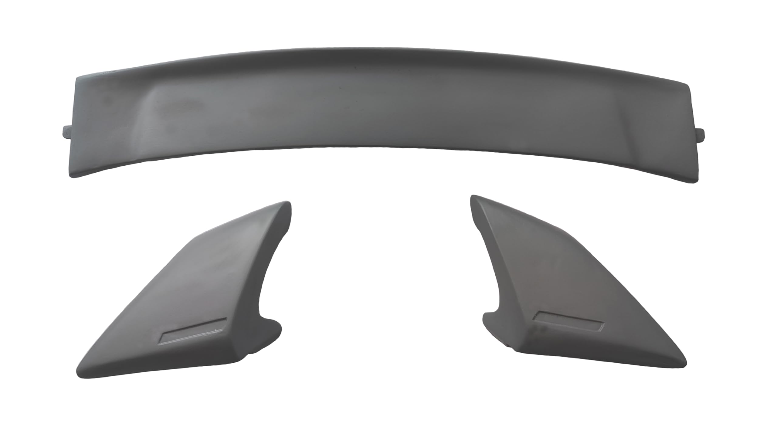 Car Spoiler Compatible with Fiesta (Unpainted - Ps Grey Color) Car Spoiler with Light Weight Fiber Reinforced Plastic (FRP) - Drilling Required.