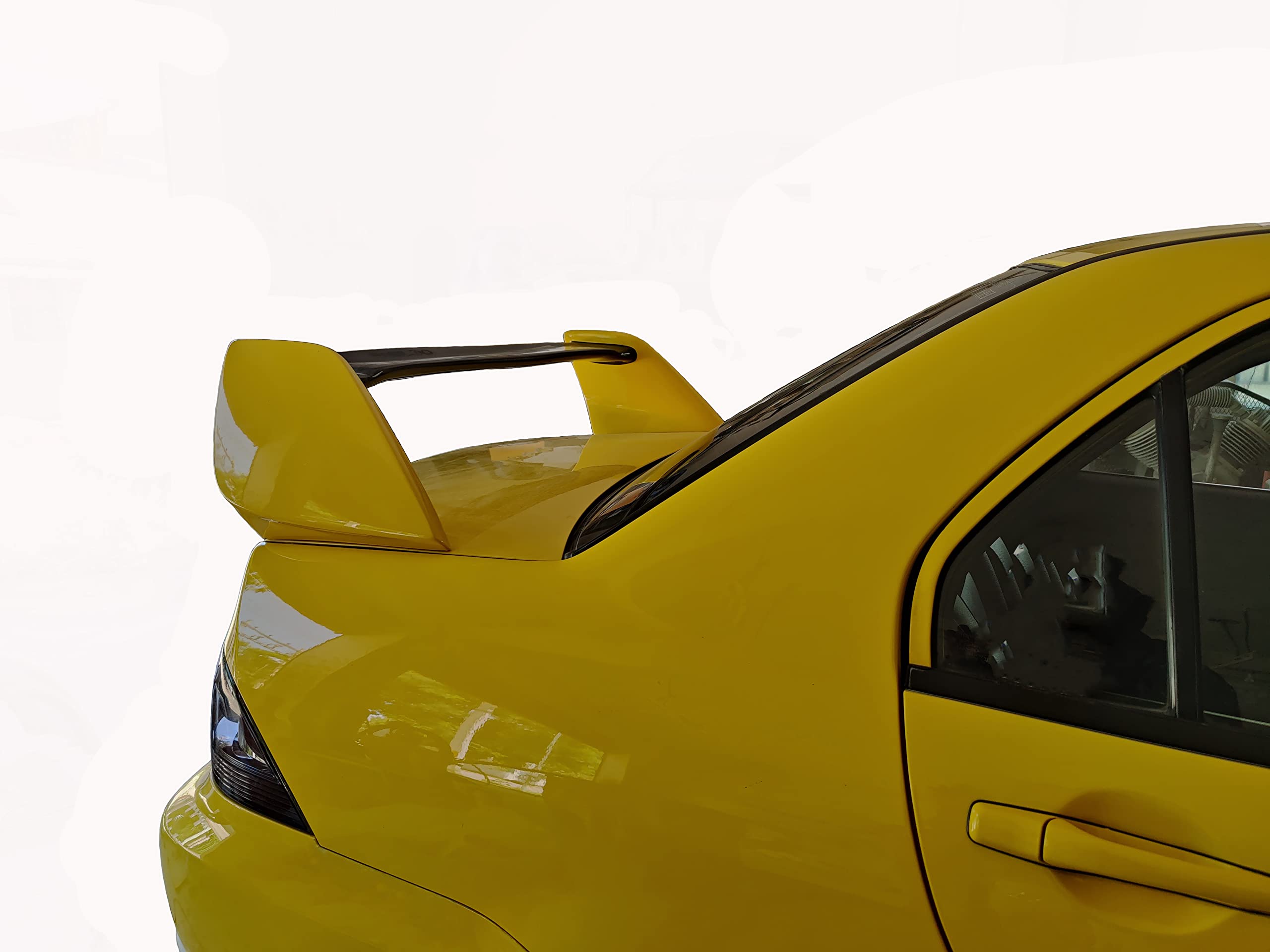 Car Spoiler Compatible with Esteem (Unpainted - Ps Grey Color) Car Spoiler with Light Weight Fiber Reinforced Plastic (FRP) - Drilling Required.