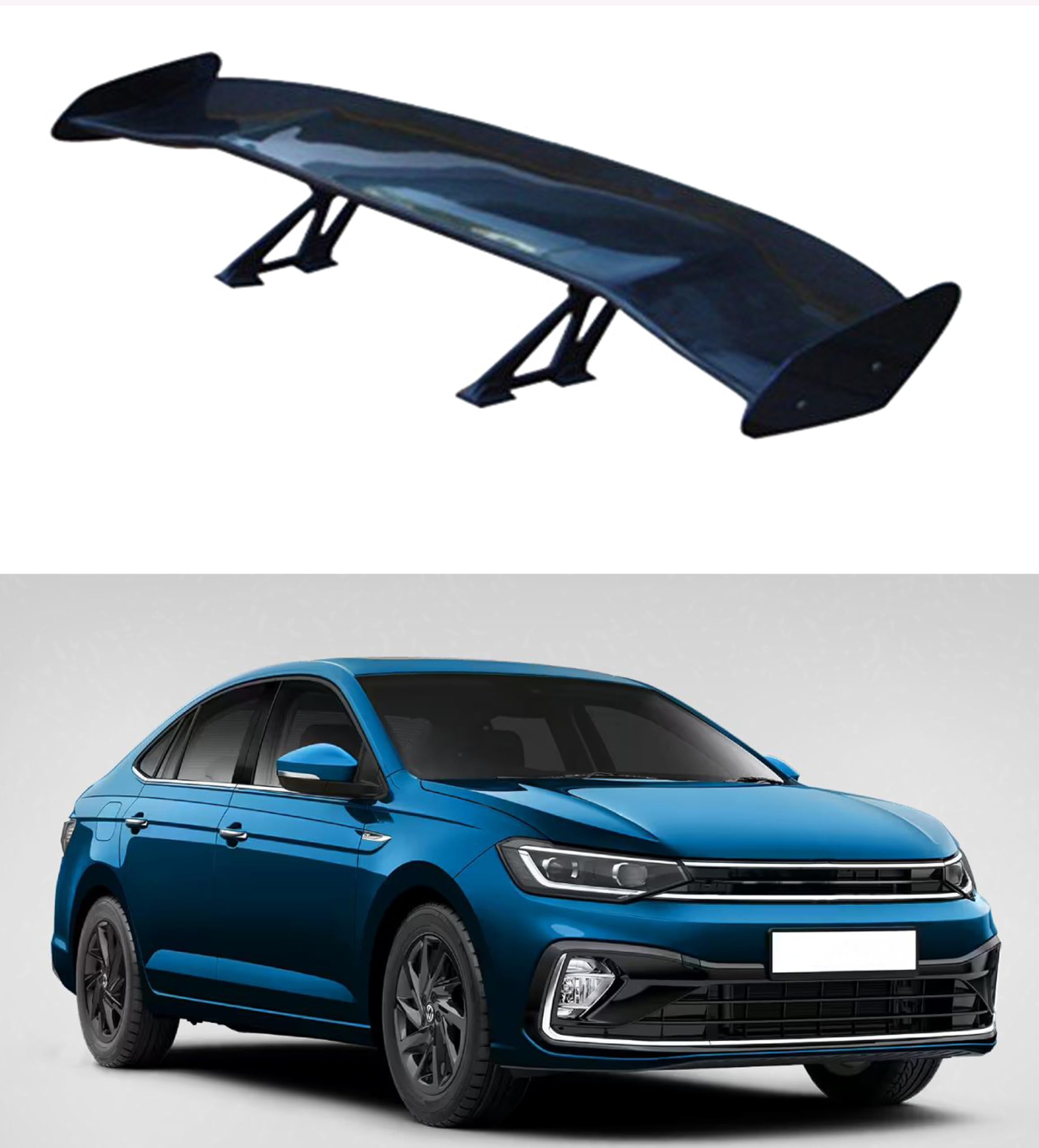Car Spoiler Compatible to Laura, Rapid, Octavia, Slavia, Superb (Semi-Finished - Unpainted FRP) Best Gift for Car Lovers