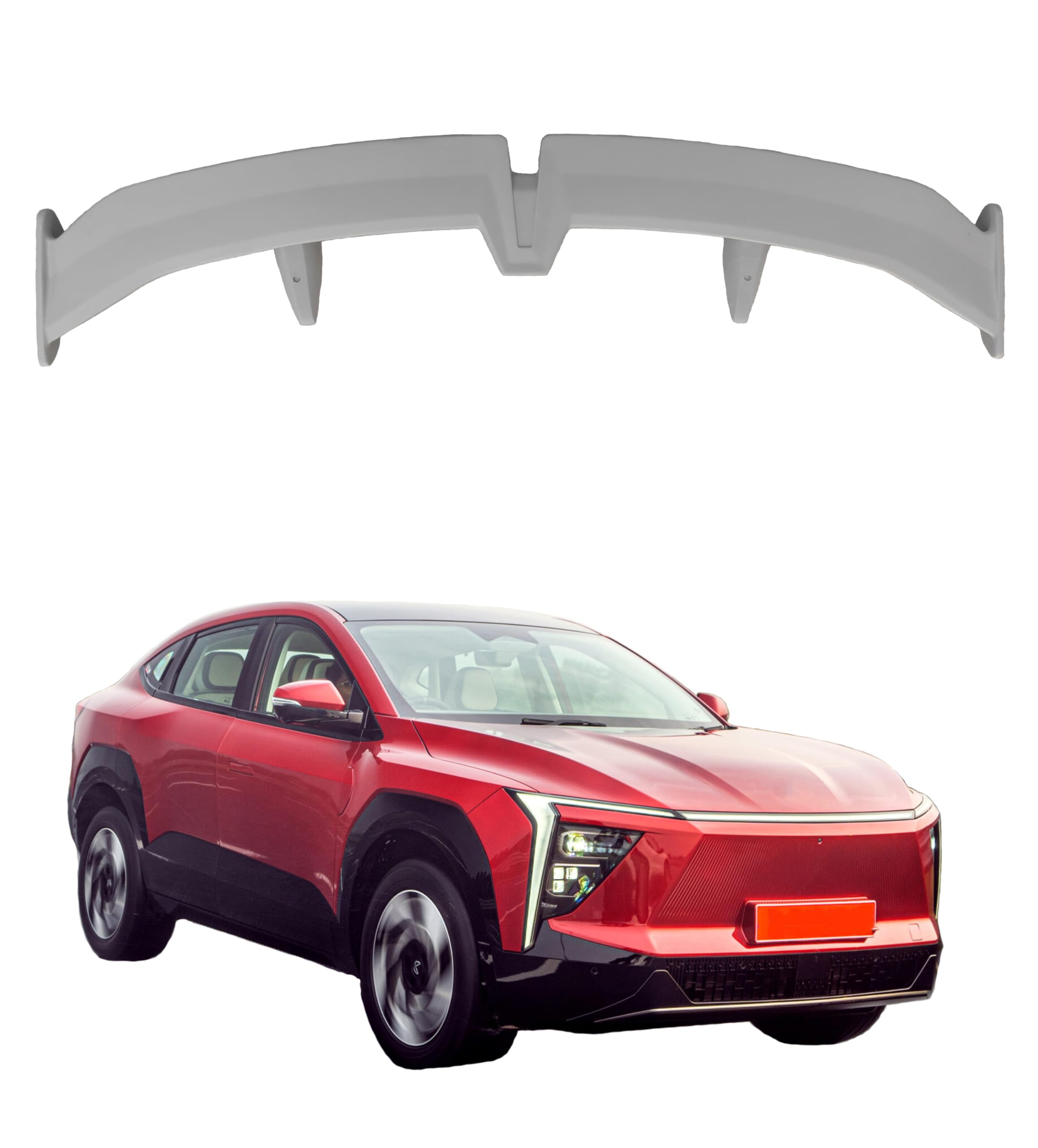 Car Spoiler Compatible for Curvv | BE 6 | BE 9| Tigor | Zest | Tiago | Octavia | Swift Dzire | Ciaz | Lancer | Cedia | Aspire | Semi-Finished - Unpainted (FRP) Spoiler