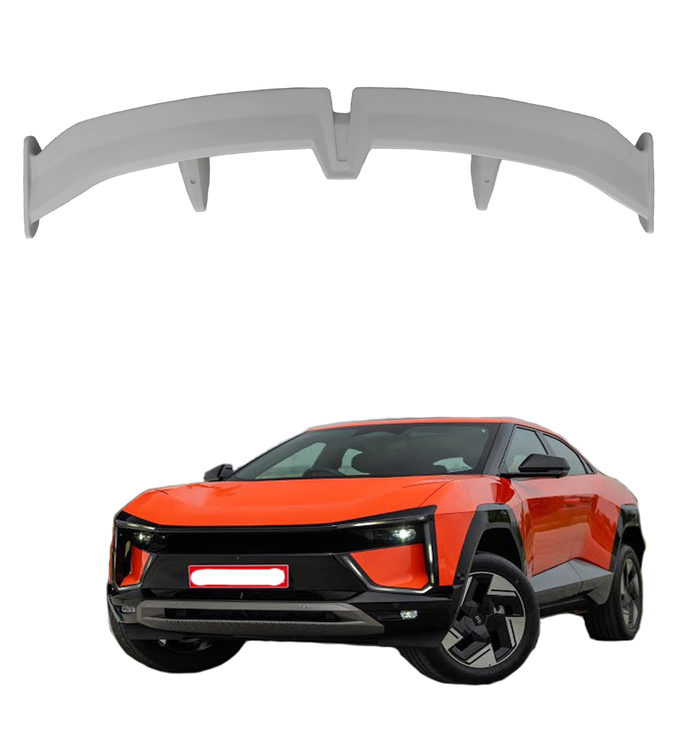 Car Spoiler Compatible for Curvv | BE 6 | BE 9| Tigor | Zest | Tiago | Octavia | Swift Dzire | Ciaz | Lancer | Cedia | Aspire | Semi-Finished - Unpainted (FRP) Spoiler