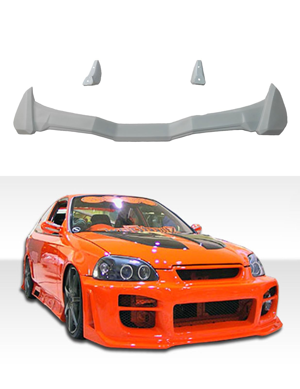 Car Spoiler Compatible for Baleno | Lancer | Accent | City | Amaze | Accord | Verna Semi-Finished - Unpainted (FRP) Eagle Spoiler for Sedan Cars