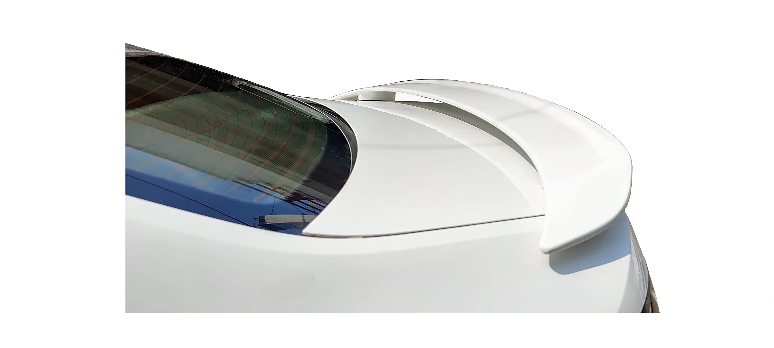 Car Spoiler Compatible with BMW 320 d (Unpainted - Ps Grey Color) Car Spoiler with Light Weight Fiber Reinforced Plastic (FRP) Drilling Required.