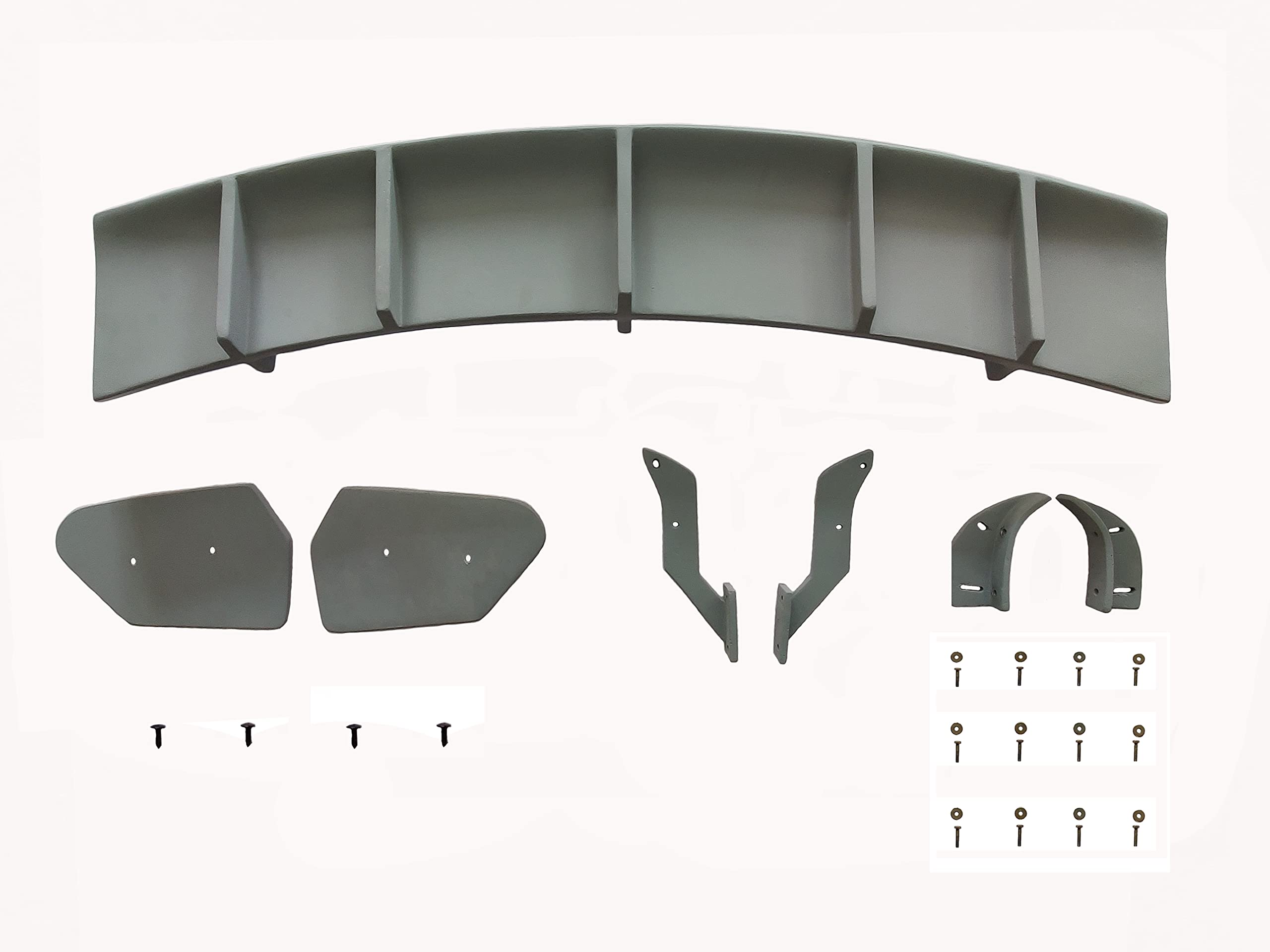 Car Spoiler Compatible with Maruti WagenR (Unpainted - Ps Grey Color) Car Spoiler with Light Weight Fiber Reinforced Plastic (FRP) Drilling Required.