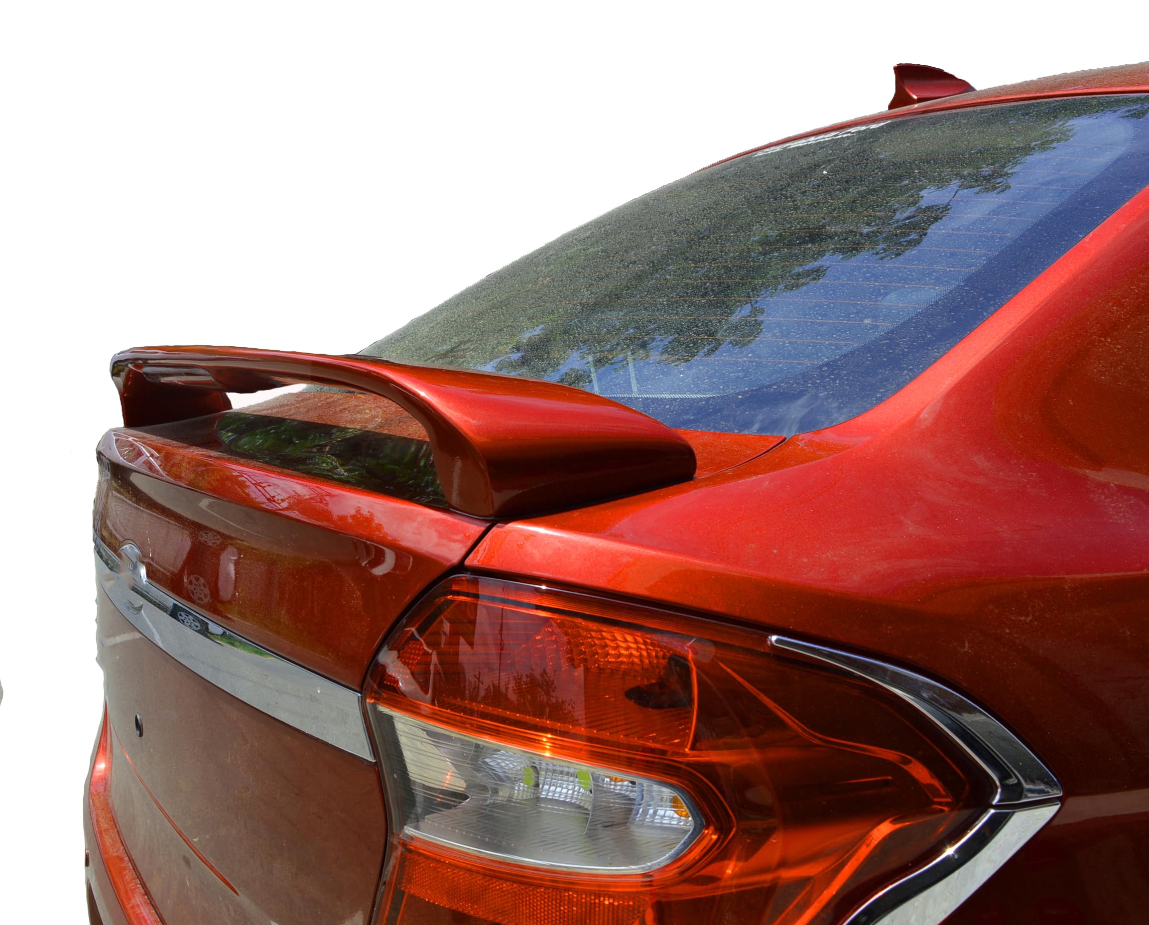 Car Spoiler Compatible to Figo Aspire-Lancer Semi-Finished (Unpainted) Fiber Reinforced Plastic (FRP)