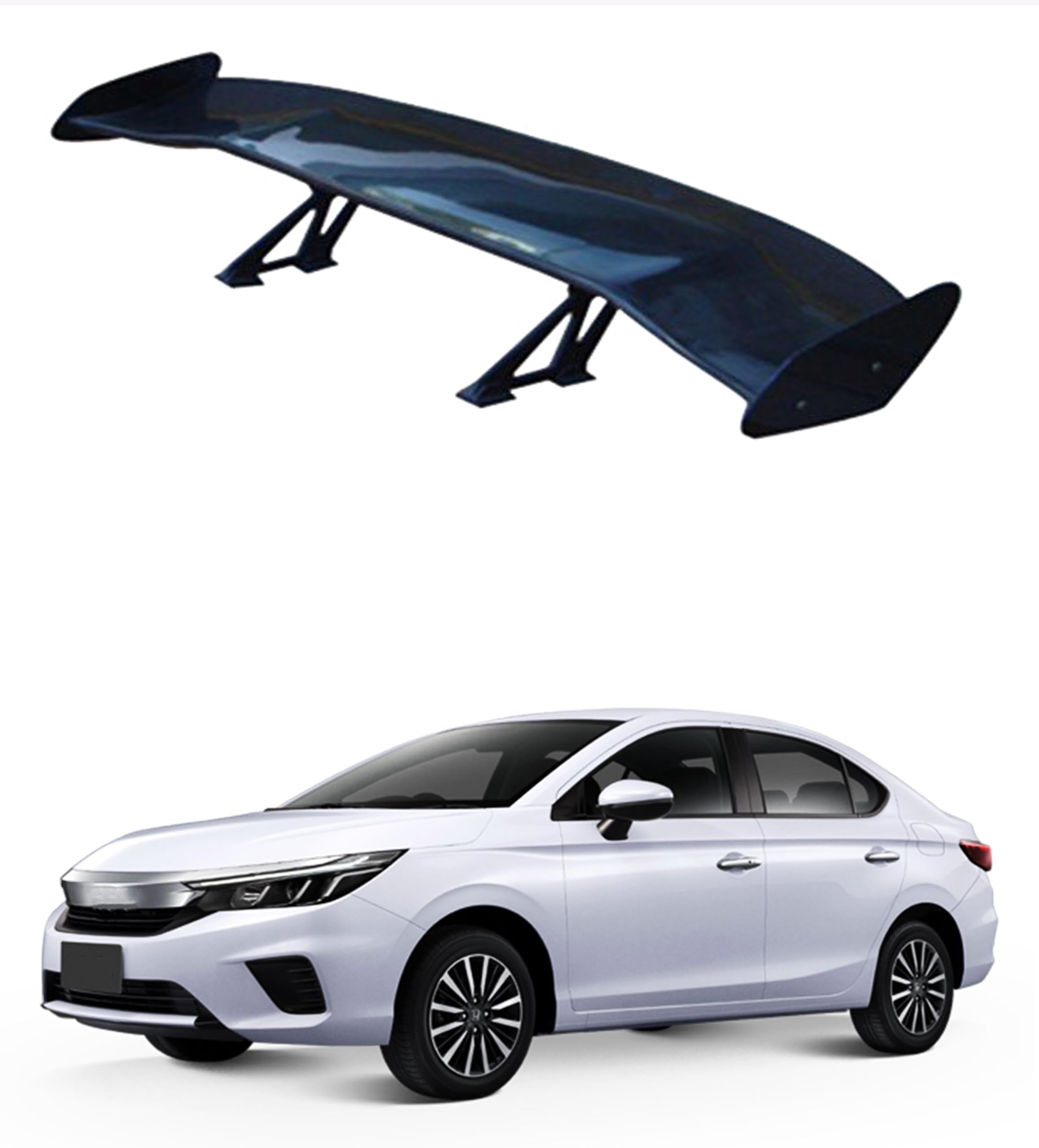 Car Spoiler Compatible to Accord, City, Amaze, Civic (Semi-Finished - Unpainted FRP) Best Gift for Car Lovers