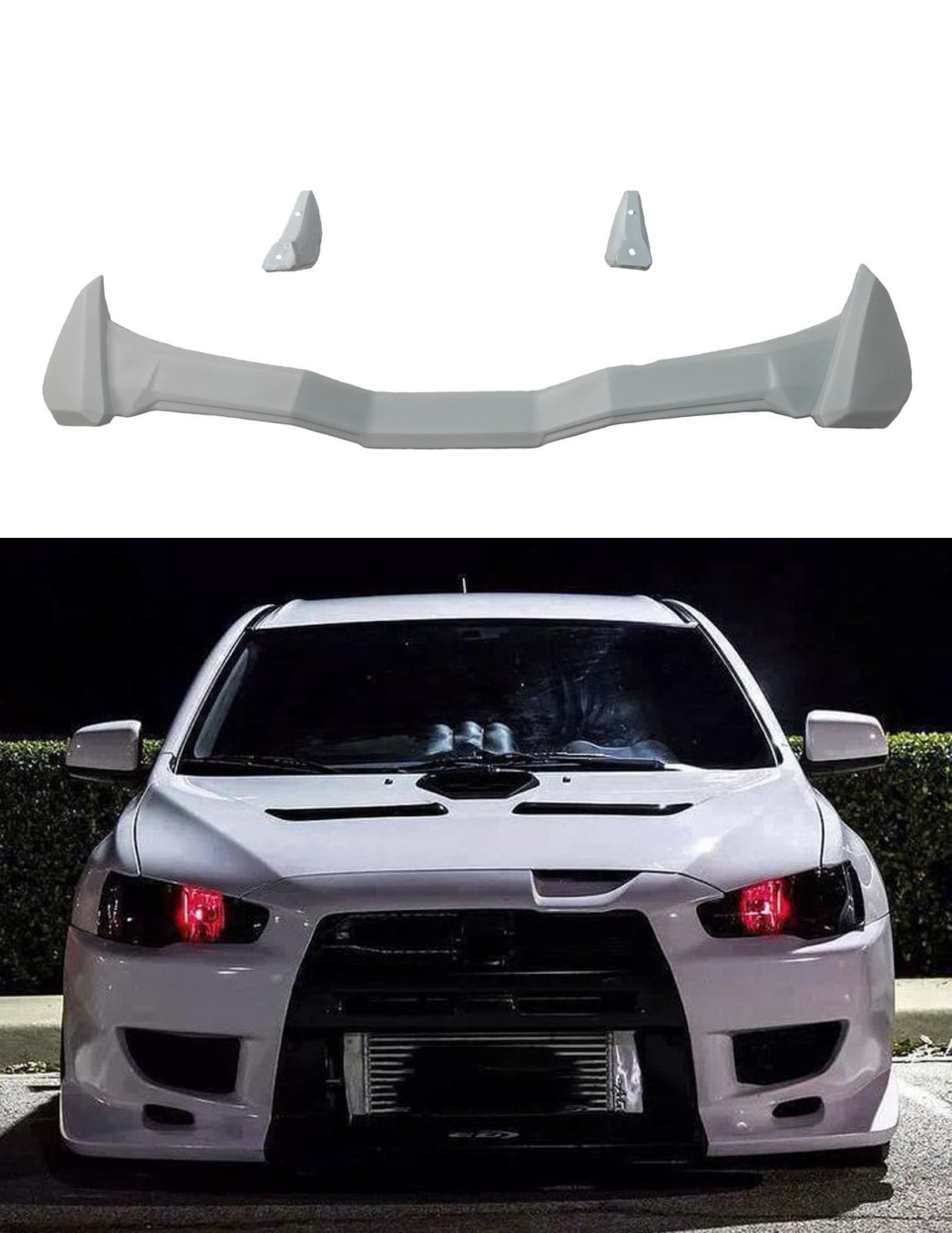 Car Spoiler Compatible for Cedia | Swift Dzire | Ciaz | Corolla | Aspire | Ikon | Escort | Semi-Finished - Unpainted (FRP) Polo car Spoiler