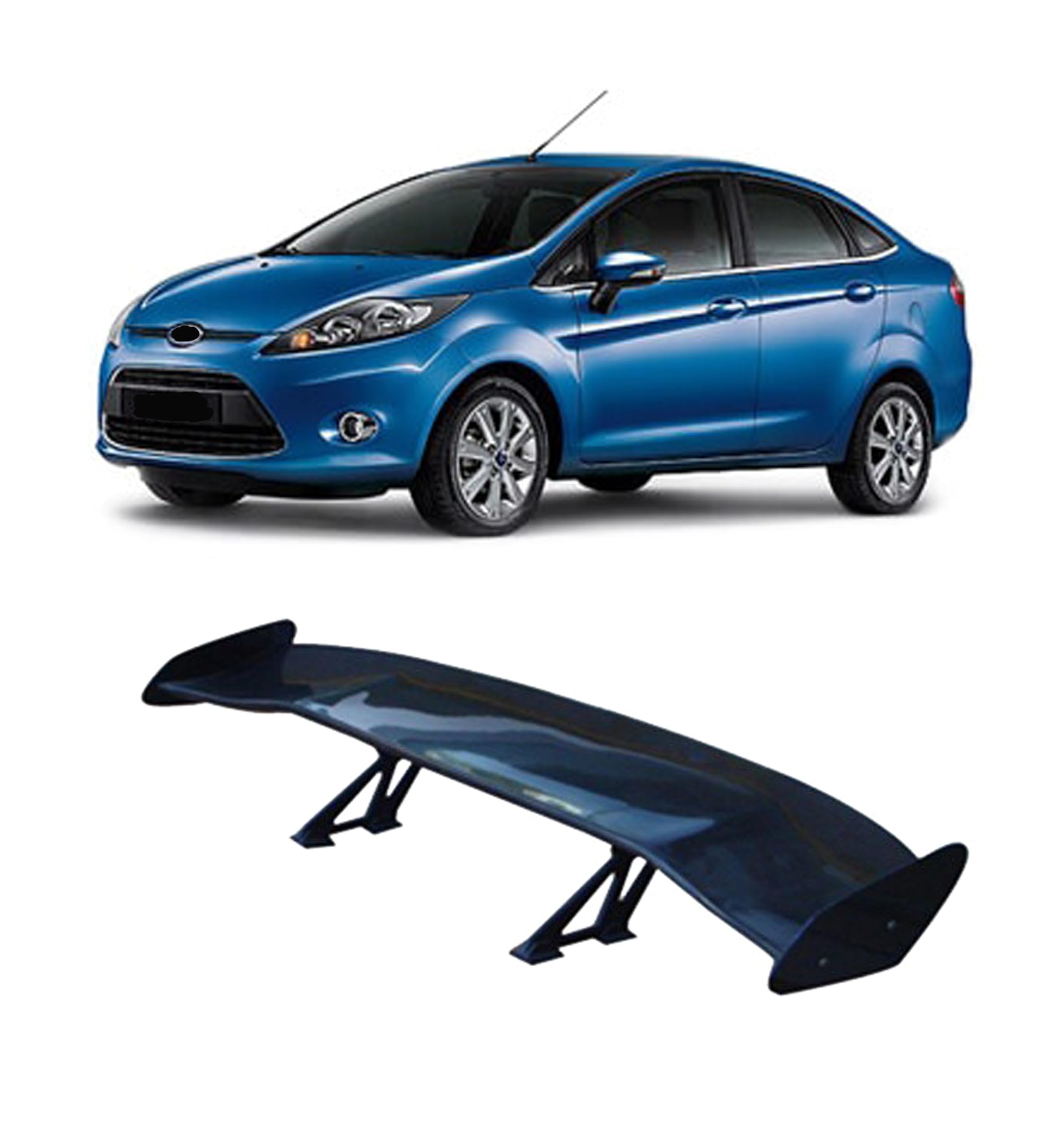 Car Spoiler Compatible with Fiesta, Ikon, Aspire, Mondeo (Unpainted FRP) Best Gift for Car Lovers