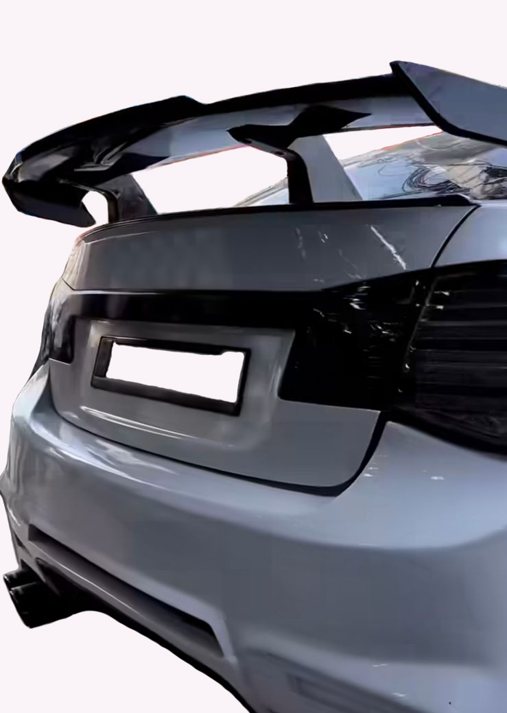 GT Type Sportz Spoiler Semi-Finished (Unpainted Grey) Car Spoiler Fiber Reinforced Plastic (FRP) Compatible with Passat Cars
