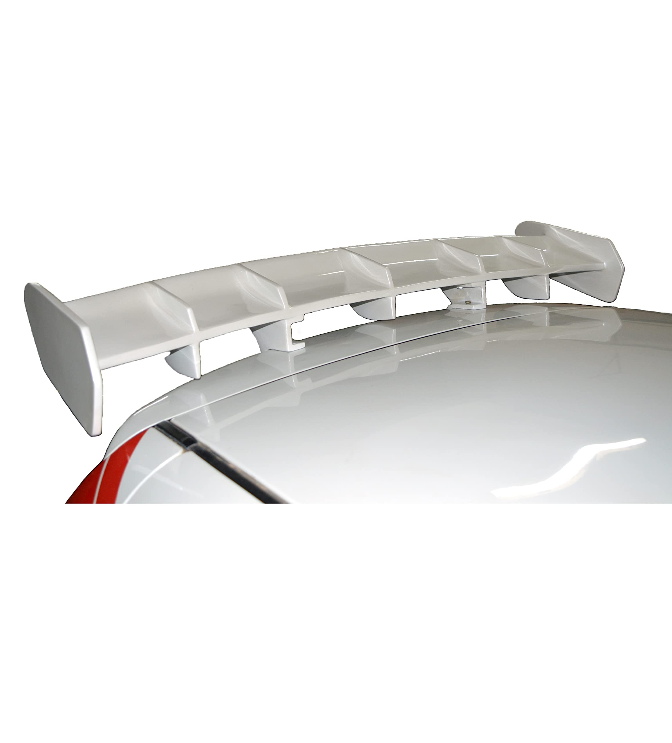 Car Spoiler Compatible with Renault Captur (Unpainted - Ps Grey Color) Car Spoiler with Light Weight Fiber Reinforced Plastic (FRP) Drilling Required.