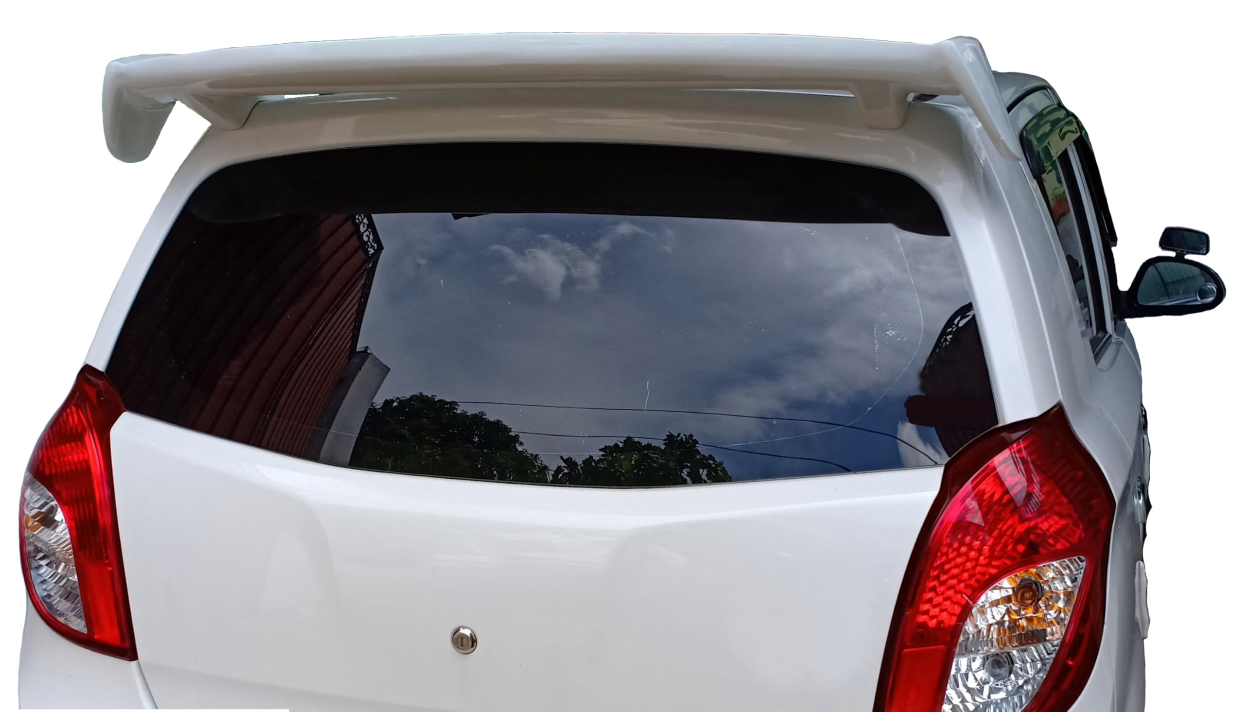 Car Spoiler Compatible to Alto-Astar-Swift-Ritz Fludic Semi-Finished (Unpainted) Fiber Reinforced Plastic (FRP)