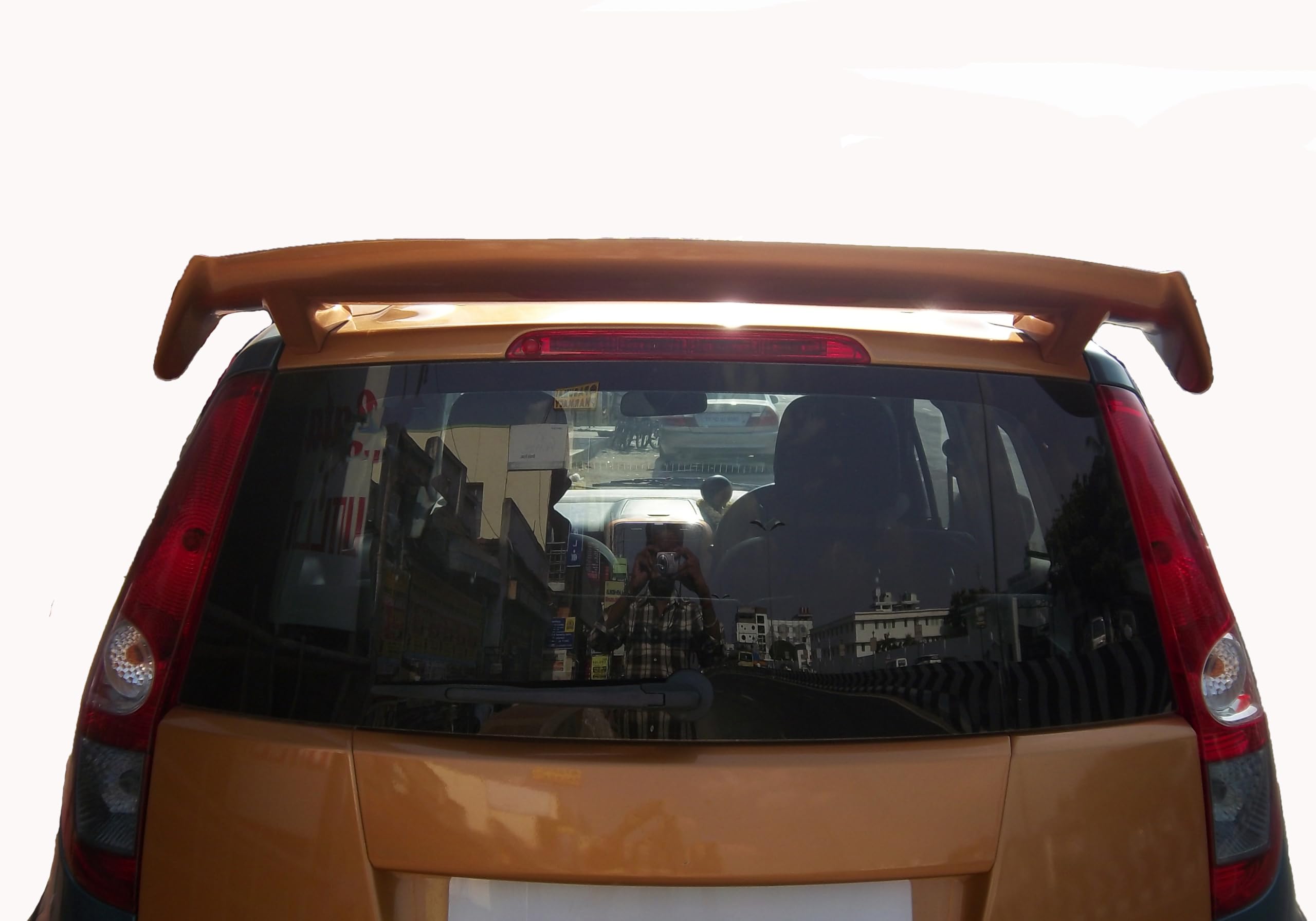 Car Spoiler Compatible to Alto-Astar-Swift-Ritz Fludic Semi-Finished (Unpainted) Fiber Reinforced Plastic (FRP)