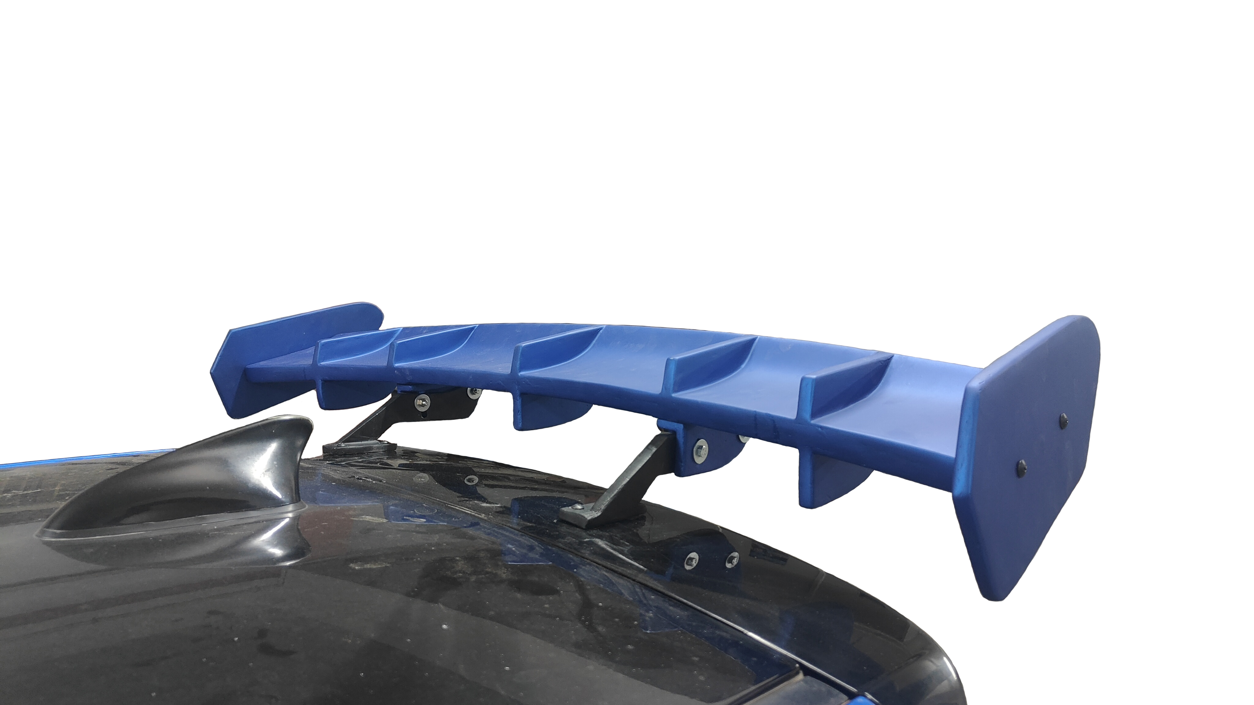 Car Spoiler Compatible with Maruti Zen Estilo (Unpainted - Ps Grey Color) Car Spoiler with Light Weight Fiber Reinforced Plastic (FRP) Drilling Required.