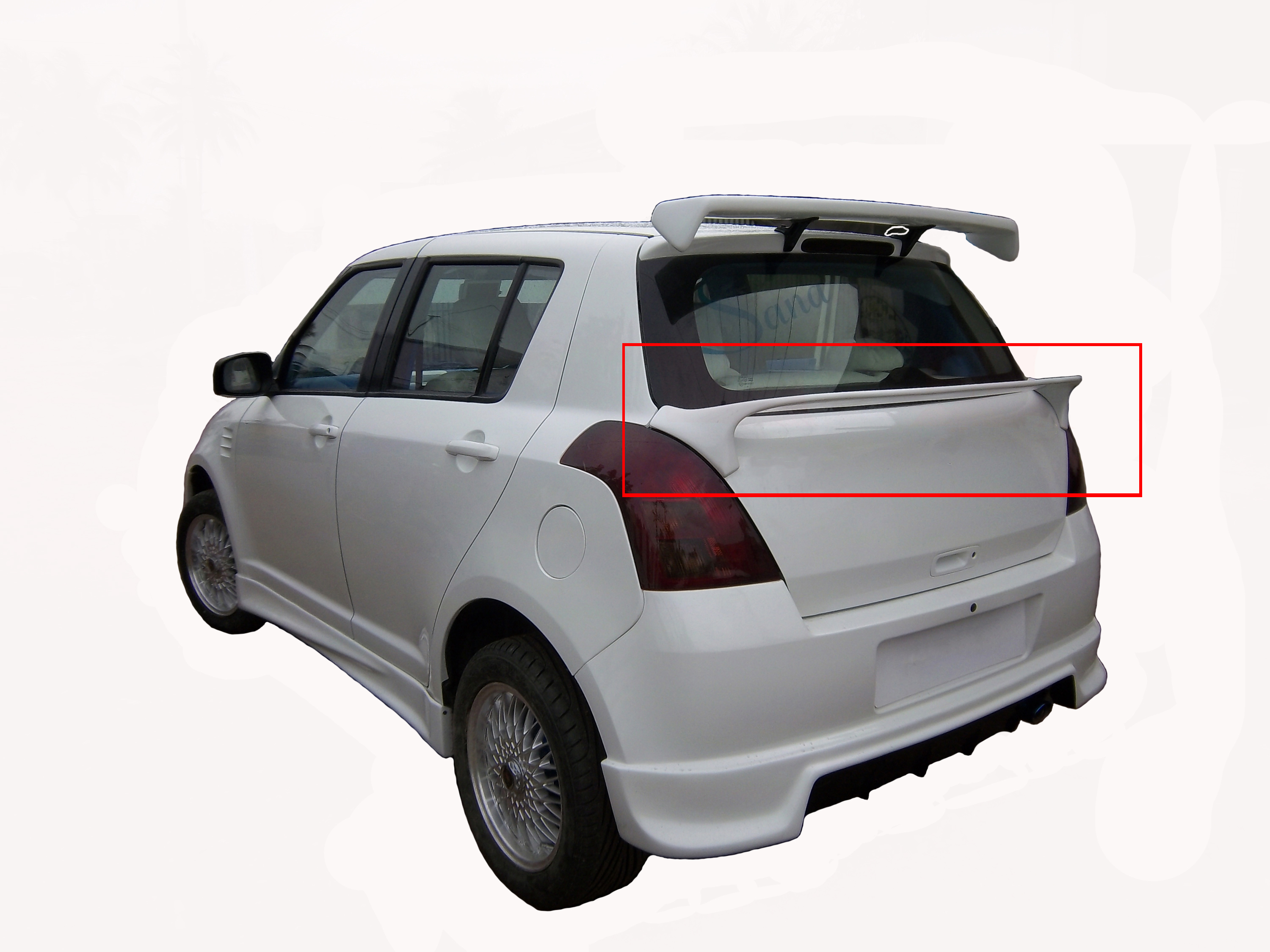 Car Spoiler| Compatible to Swift - Semi-Finished (Unpainted) Fiber Reinforced Plastic (FRP)