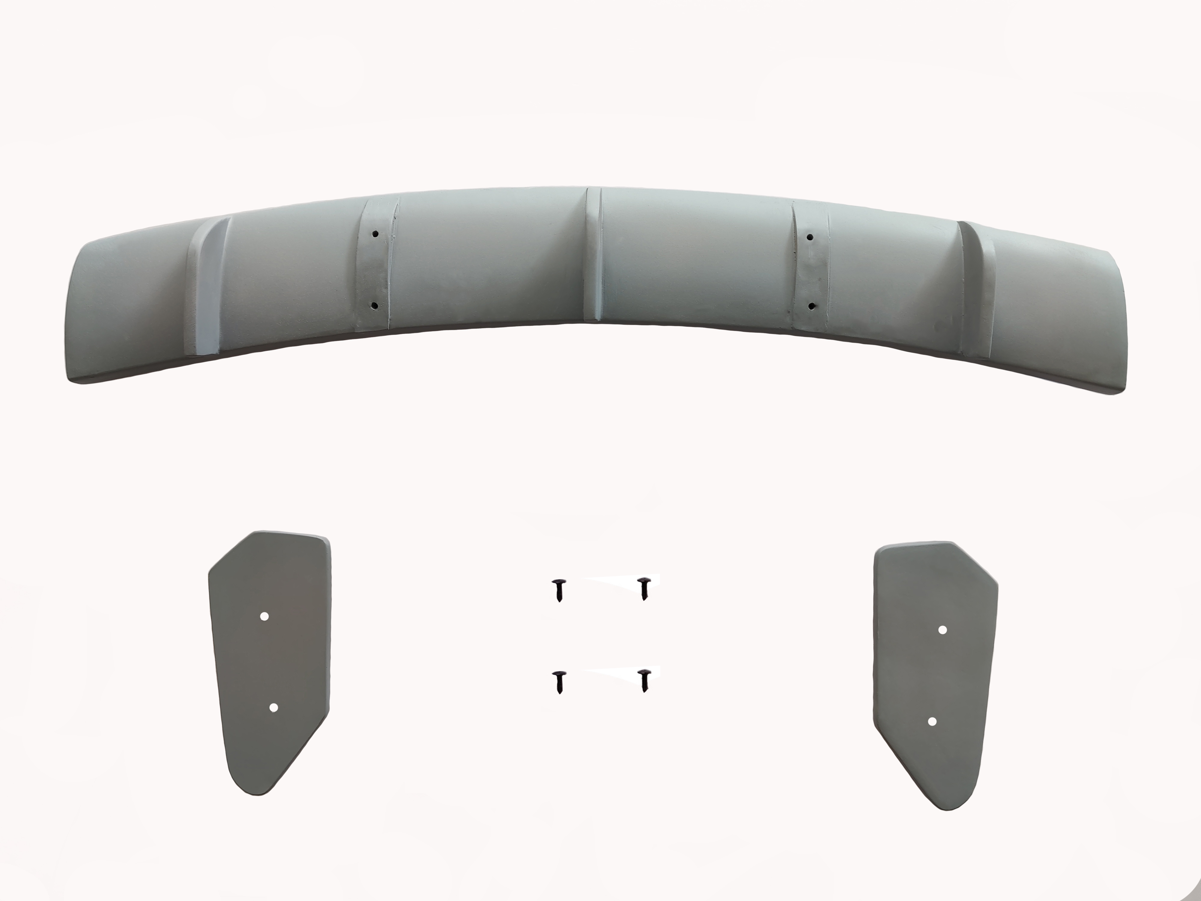 Car Spoiler Compatible with Mahindra Marazzo(Unpainted - Ps Grey Color) Car Spoiler with Light Weight Fiber Reinforced Plastic (FRP) Drilling Required.