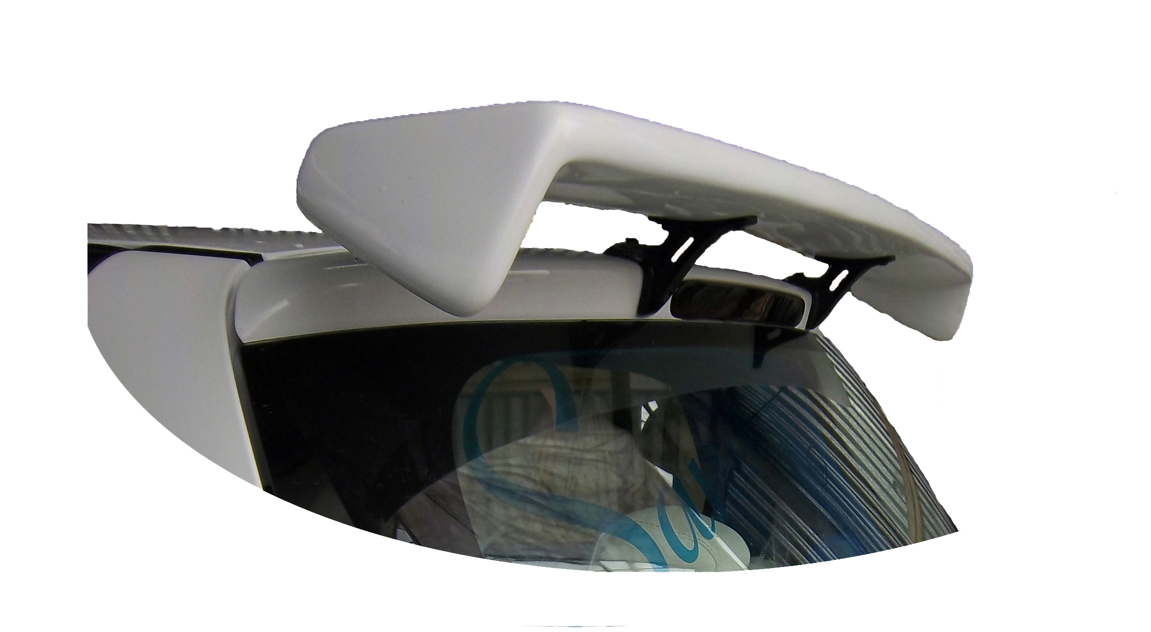 GT Type Sportz Spoiler Semi-Finished (Unpainted Grey) Car Spoiler Fiber Reinforced Plastic (FRP) Compatible with Swift 2006 to 2010 Cars