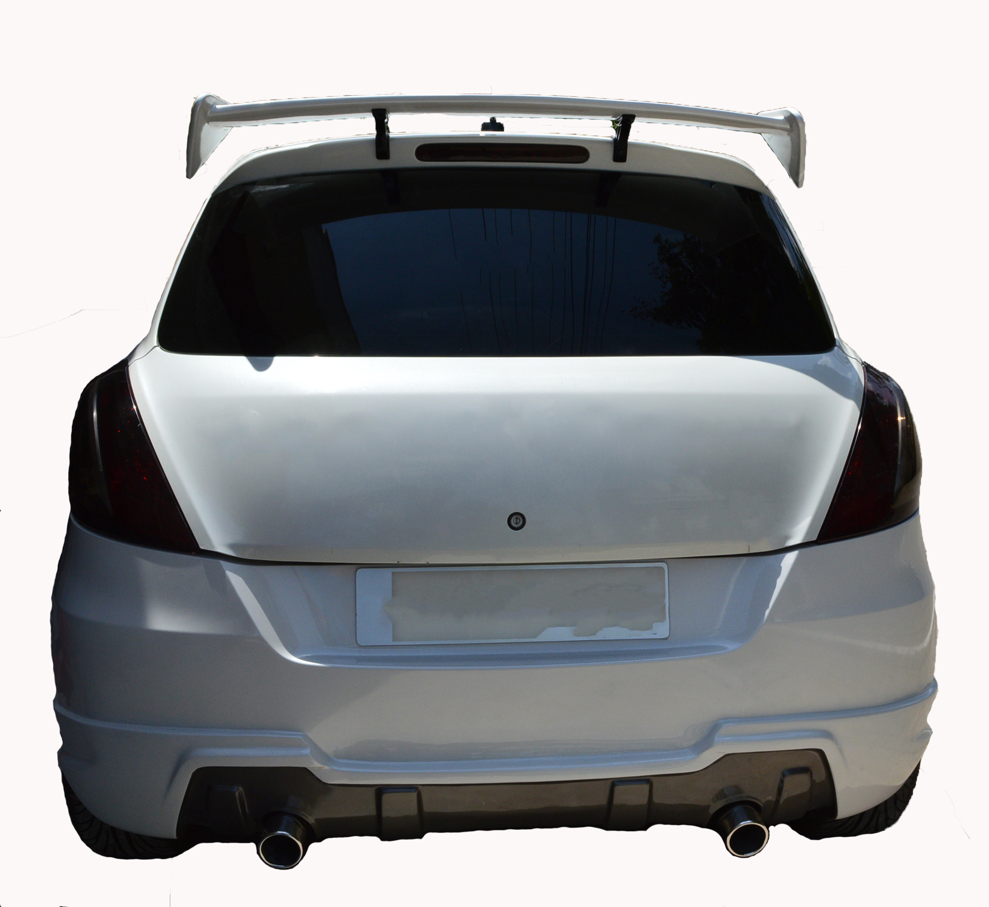 GT Racing Type Rear Wing Spoiler Compatible with Swift. (Unpainted Grey) FRP
