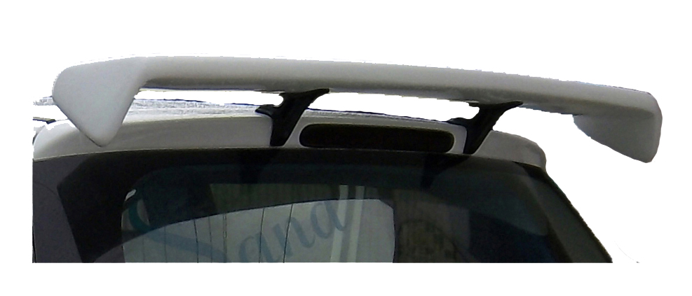 GT Type Sportz Spoiler Semi-Finished (Unpainted Grey) Car Spoiler Fiber Reinforced Plastic (FRP) Compatible with Swift 2006 to 2010 Cars